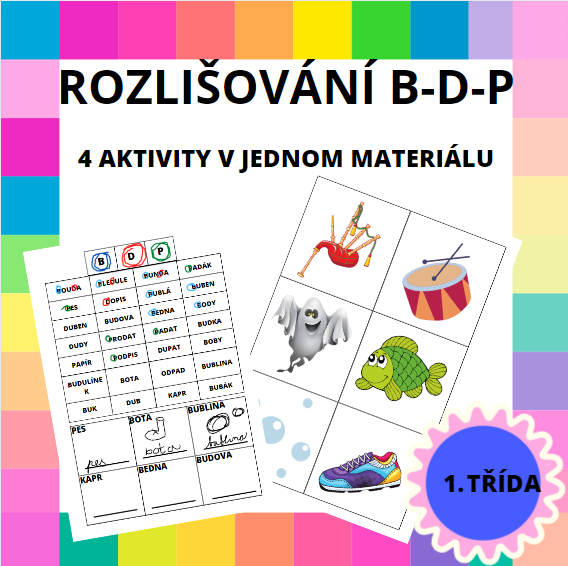 Rozlišování B-D-P - Český Jazyk - čtení | UčiteléUčitelům.cz